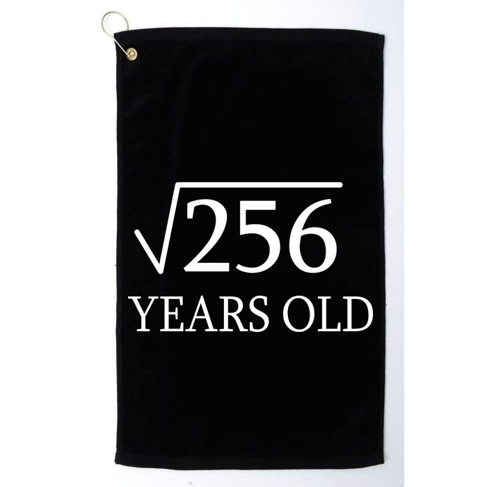 16th birthday Square Root of 256 Golf Towel
