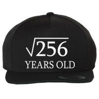 16th birthday Square Root of 256 Wool Snapback Cap