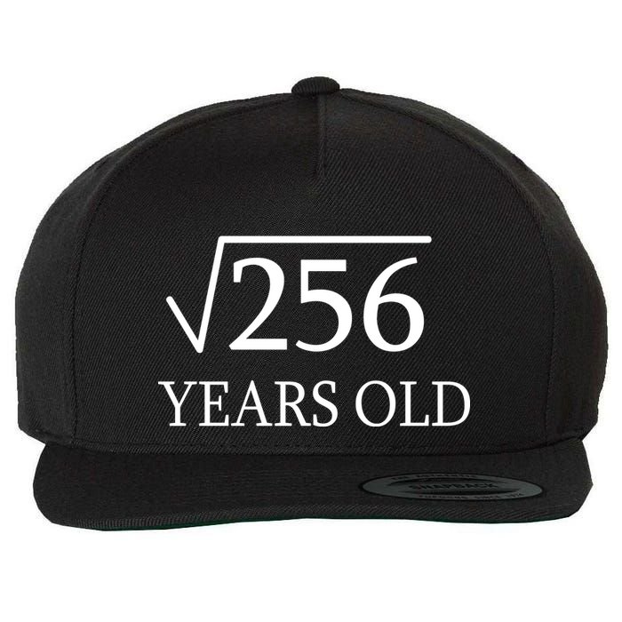 16th birthday Square Root of 256 Wool Snapback Cap