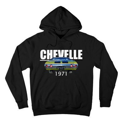 1971 71 Chevelle Malibu Ss Trending Muscle Green Car Hoodie