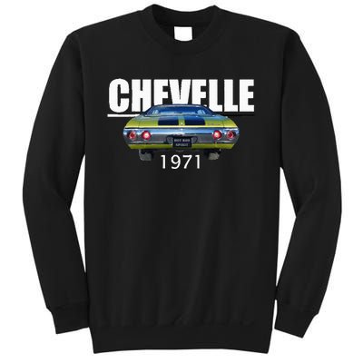 1971 71 Chevelle Malibu Ss Trending Muscle Green Car Sweatshirt