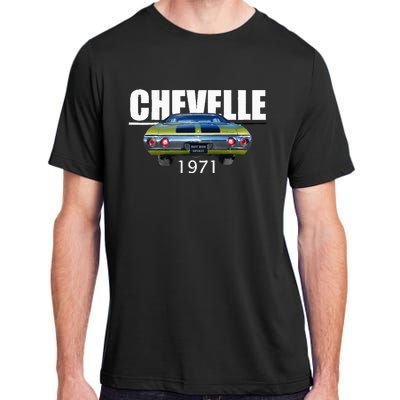 1971 71 Chevelle Malibu Ss Trending Muscle Green Car Adult ChromaSoft Performance T-Shirt