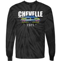 1971 71 Chevelle Malibu Ss Trending Muscle Green Car Tie-Dye Long Sleeve Shirt