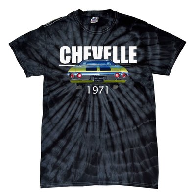 1971 71 Chevelle Malibu Ss Trending Muscle Green Car Tie-Dye T-Shirt