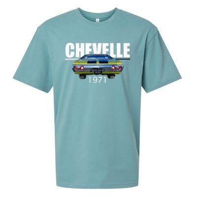 1971 71 Chevelle Malibu Ss Trending Muscle Green Car Sueded Cloud Jersey T-Shirt