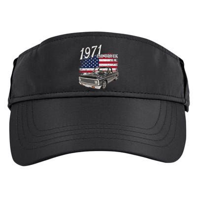 1971 71 C10 Truck Vintage 4th Of July American Flag Adult Drive Performance Visor