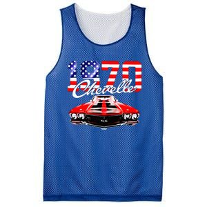 1970 70 Chevelle Ss Trending Muscle Red White Car Mesh Reversible Basketball Jersey Tank