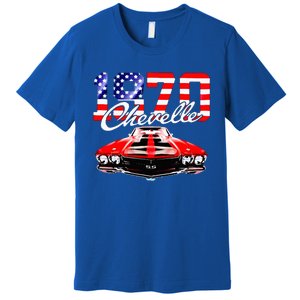 1970 70 Chevelle Ss Trending Muscle Red White Car Premium T-Shirt