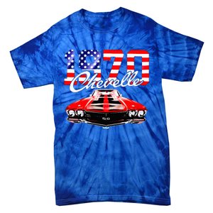 1970 70 Chevelle Ss Trending Muscle Red White Car Tie-Dye T-Shirt