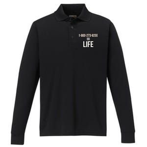 18002738255 Equals Life Performance Long Sleeve Polo