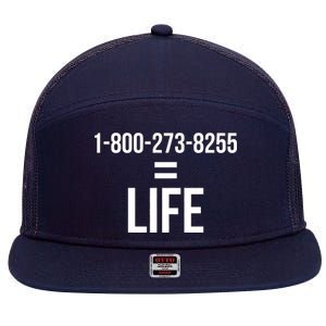 18002738255 Equals Life 7 Panel Mesh Trucker Snapback Hat