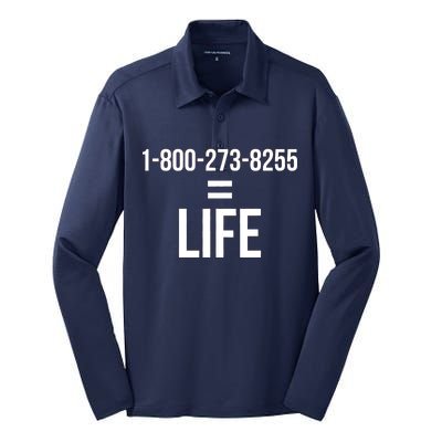 18002738255 Equals Life Silk Touch Performance Long Sleeve Polo