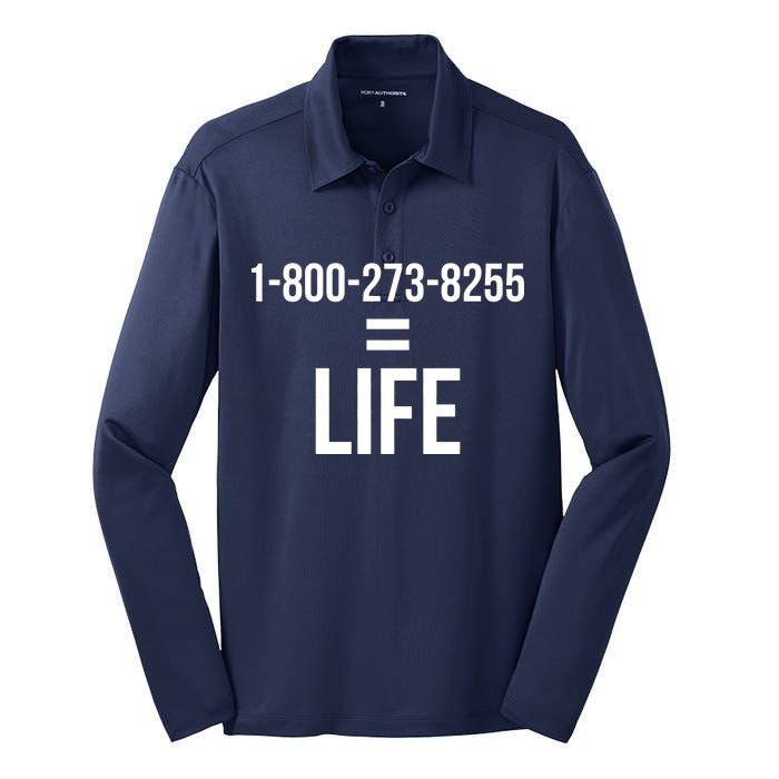 18002738255 Equals Life Silk Touch Performance Long Sleeve Polo