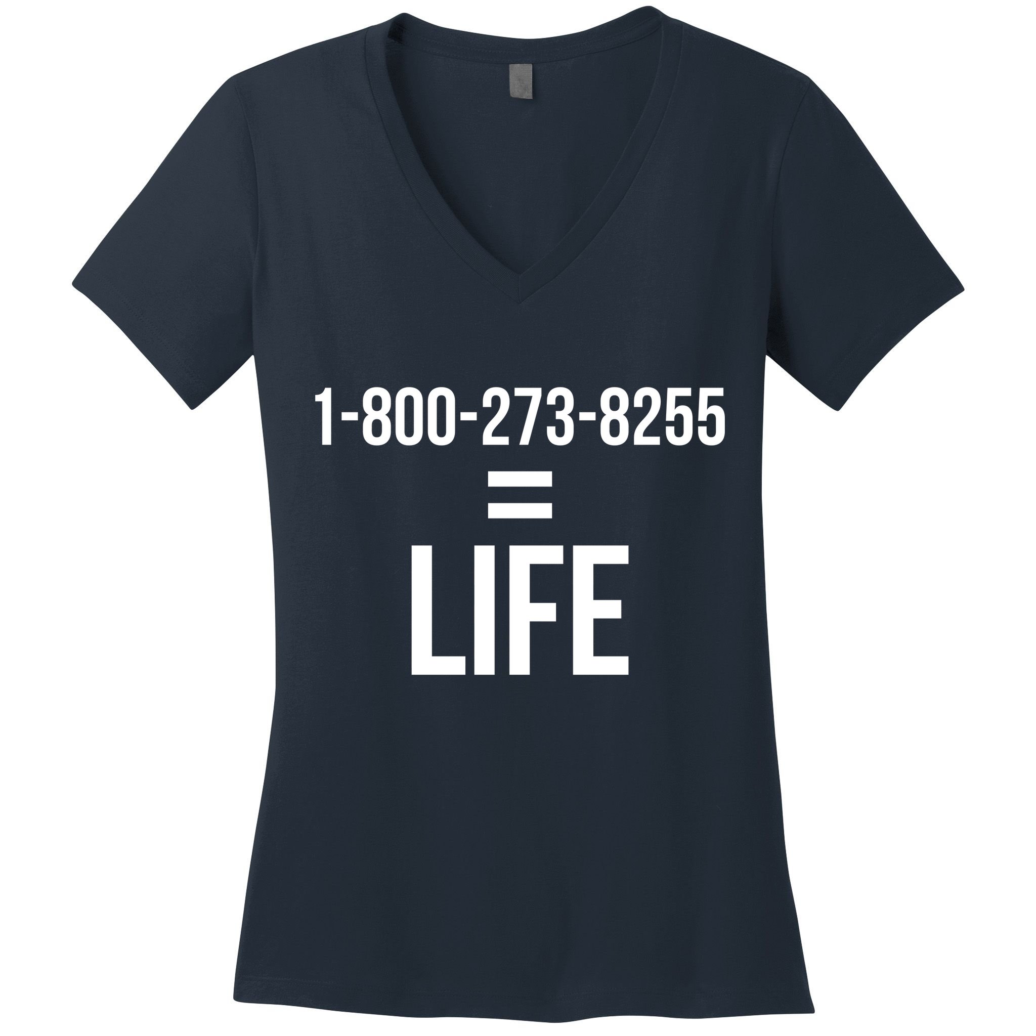 18002738255 Equals Life Women's V-Neck T-Shirt