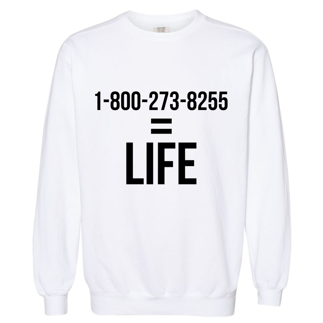 18002738255 Equals Life Garment-Dyed Sweatshirt