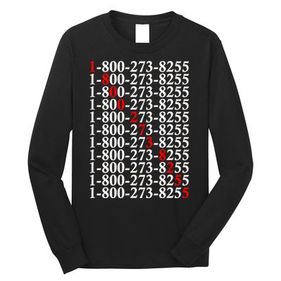 18002738255 Hotline Red Logo Long Sleeve Shirt