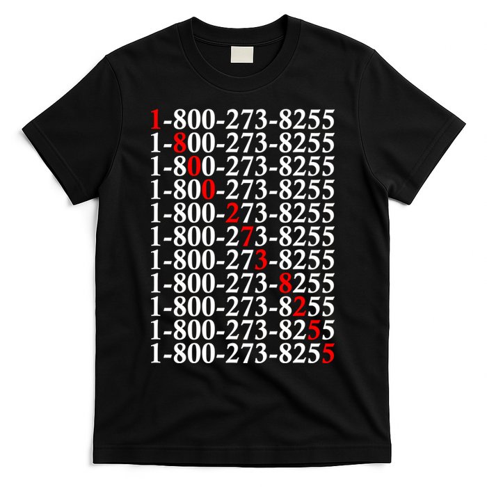 18002738255 Hotline Red Logo T-Shirt