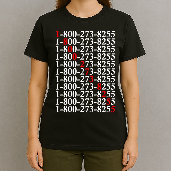 18002738255 Hotline Red Logo T-Shirt
