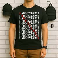 18002738255 Hotline Red Logo T-Shirt