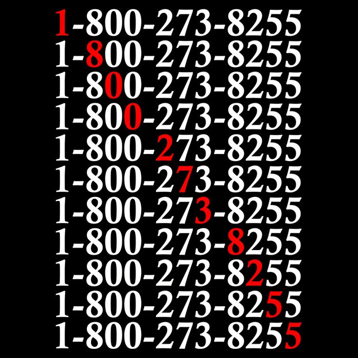 18002738255 Hotline Red Logo T-Shirt
