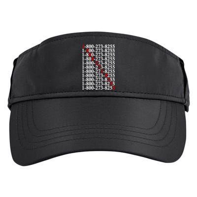 18002738255 Hotline Red Logo Adult Drive Performance Visor