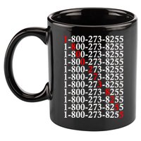 18002738255 Hotline Red Logo 11oz C Handle Ceramic Mug