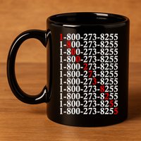 18002738255 Hotline Red Logo 11oz C Handle Ceramic Mug