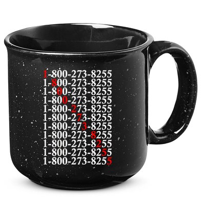 18002738255 Hotline Red Logo 15oz Campfire Ceramic Mug