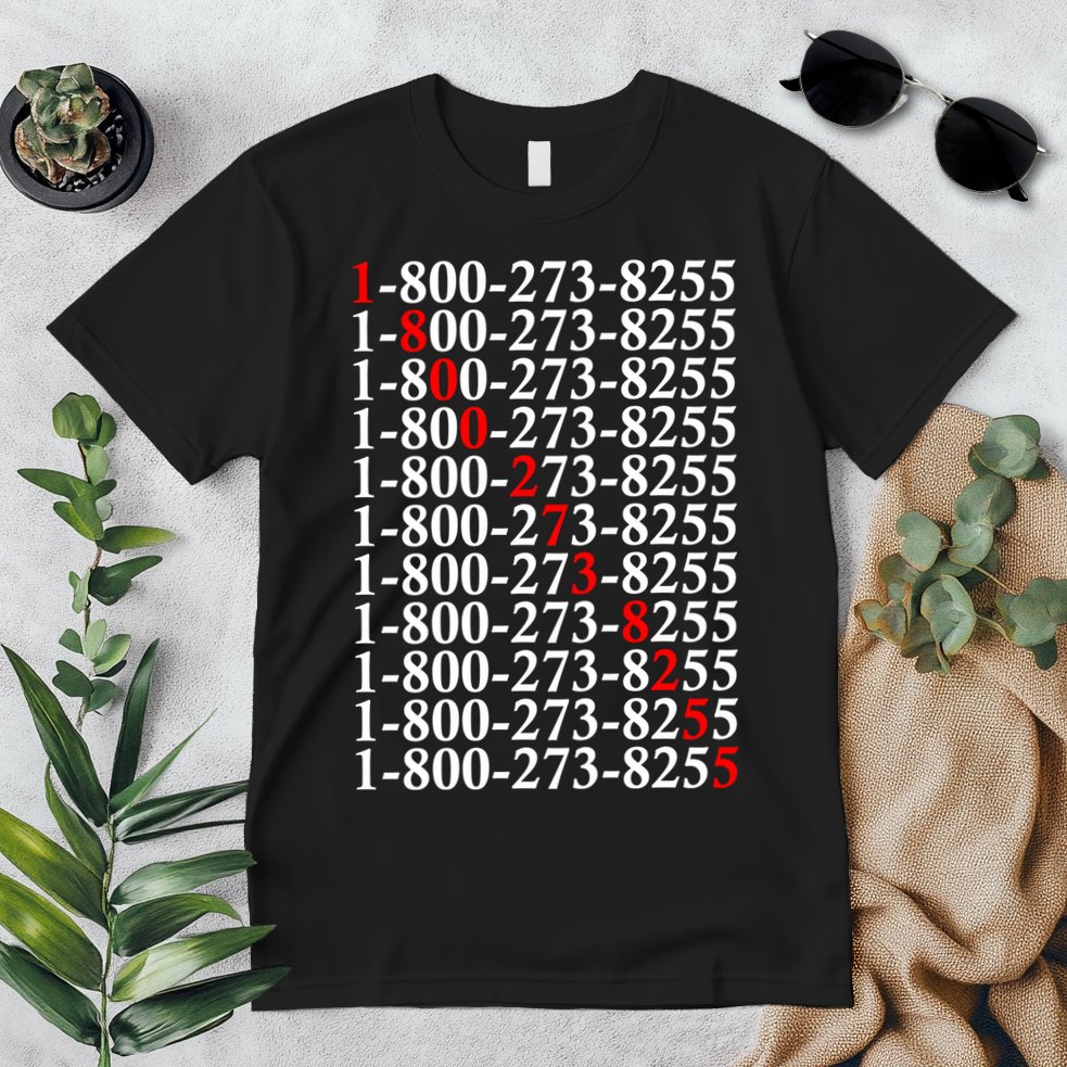 18002738255 Hotline Red Logo Premium T-Shirt