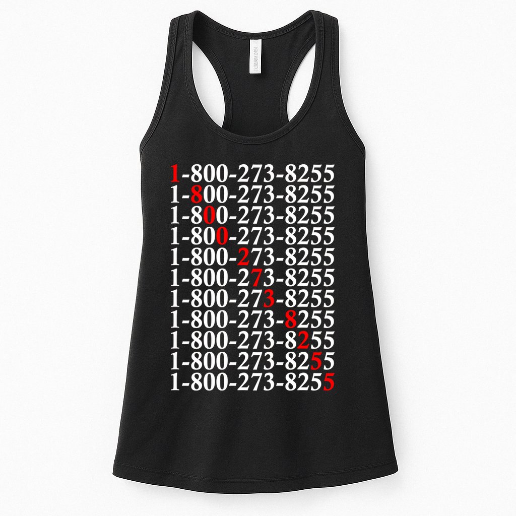 18002738255 Hotline Red Logo Womens Tank Top