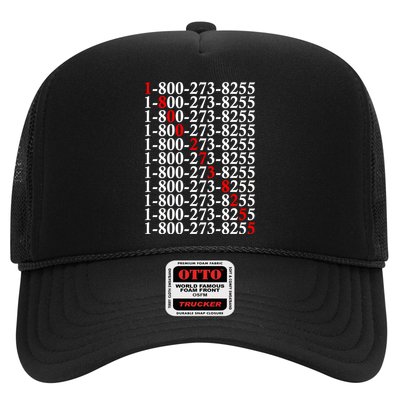 18002738255 Hotline Red Logo Trucker Hat