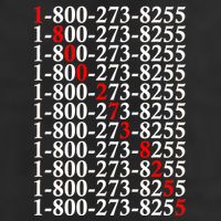 18002738255 Hotline Red Logo Hat
