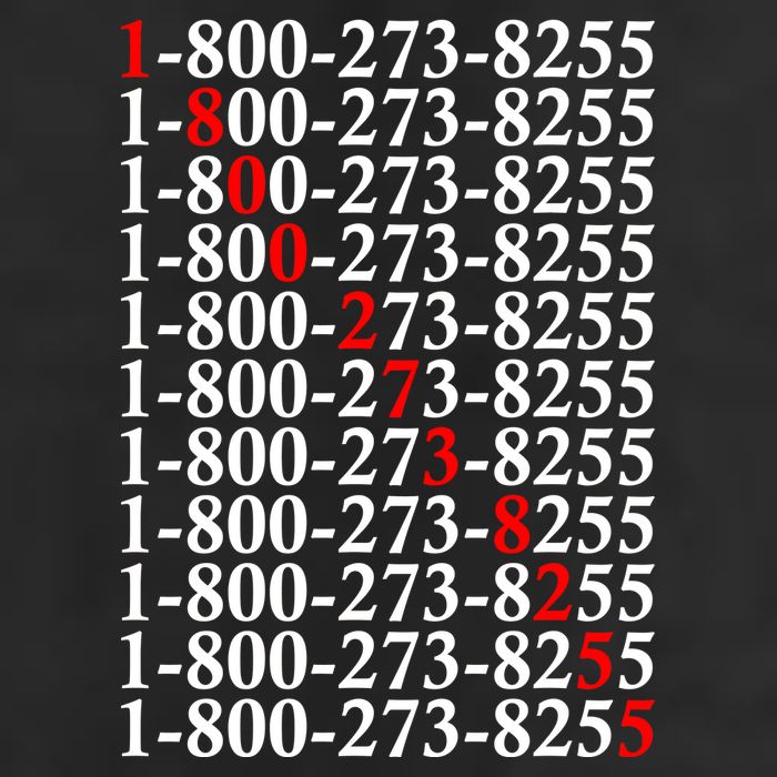 18002738255 Hotline Red Logo Hat