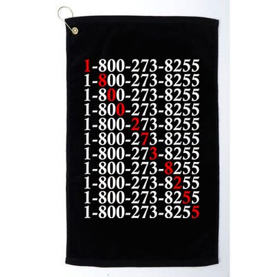 18002738255 Hotline Red Logo Golf Towel