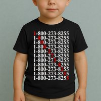 18002738255 Hotline Red Logo Toddler T-Shirt