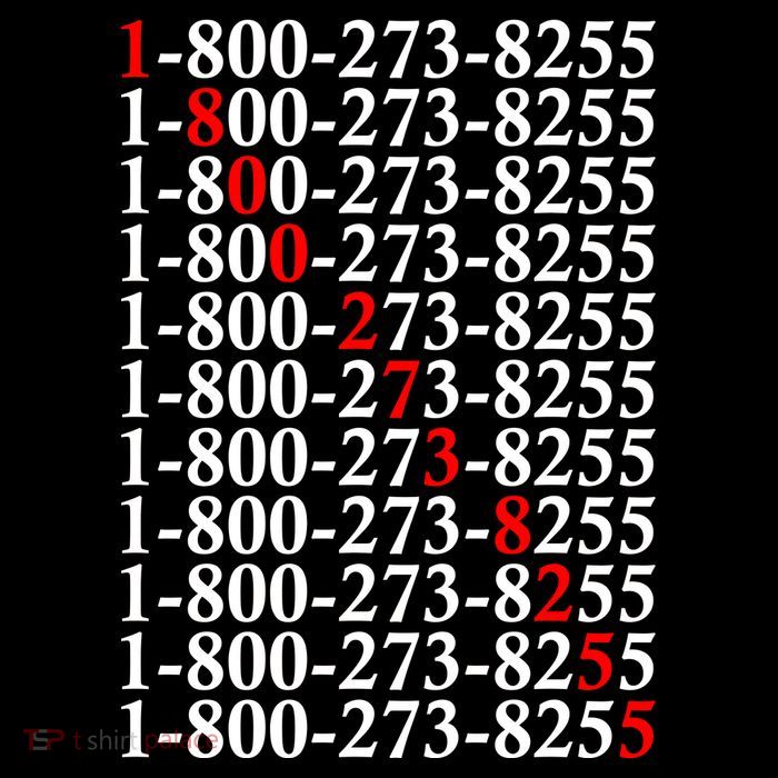 18002738255 Hotline Red Logo Toddler T-Shirt