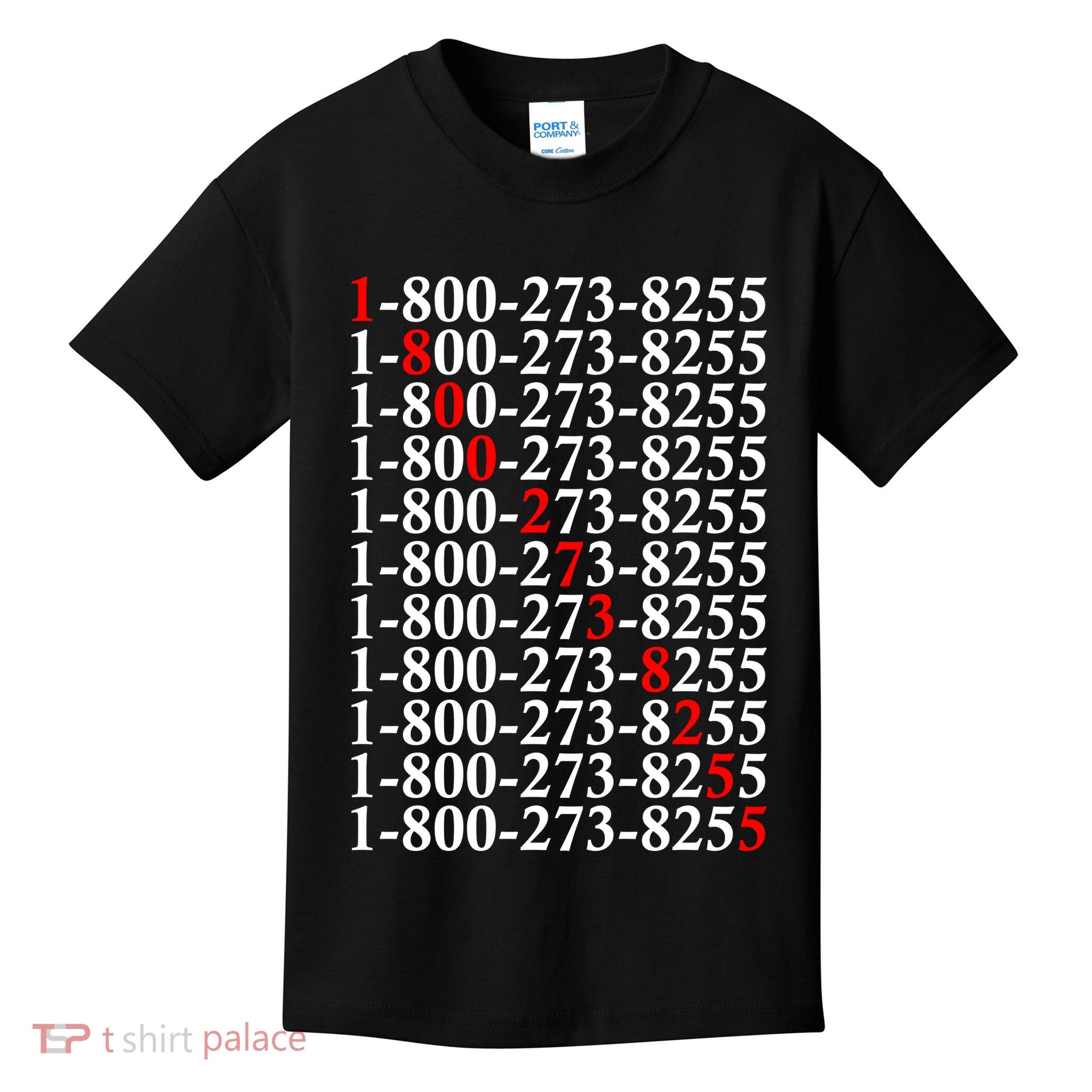 18002738255 Hotline Red Logo Kids T-Shirt