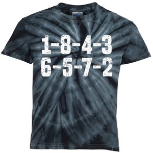 1 8 4 3 6 5 7 2 Firing Order Kids Tie-Dye T-Shirt