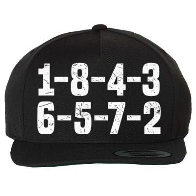 1 8 4 3 6 5 7 2 Firing Order Wool Snapback Cap