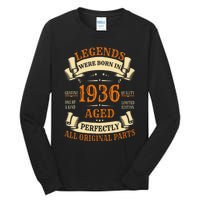 1936 88th Birthday Gift Turning 88 Years Old Tall Long Sleeve T-Shirt