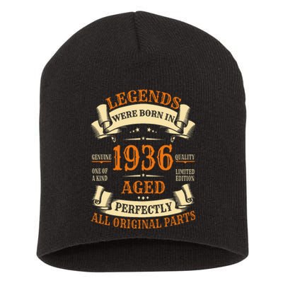 1936 88th Birthday Gift Turning 88 Years Old Short Acrylic Beanie