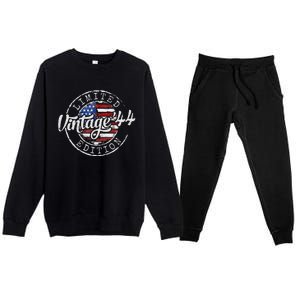 1944 80th Birthday Gifts 80 Year Old Premium Crewneck Sweatsuit Set