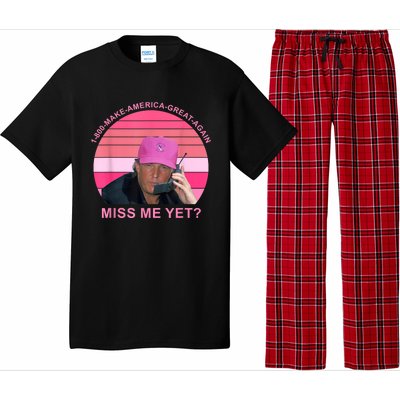 1 800 Make America Great Again Miss Me Yet Trump President 2024 Pajama Set