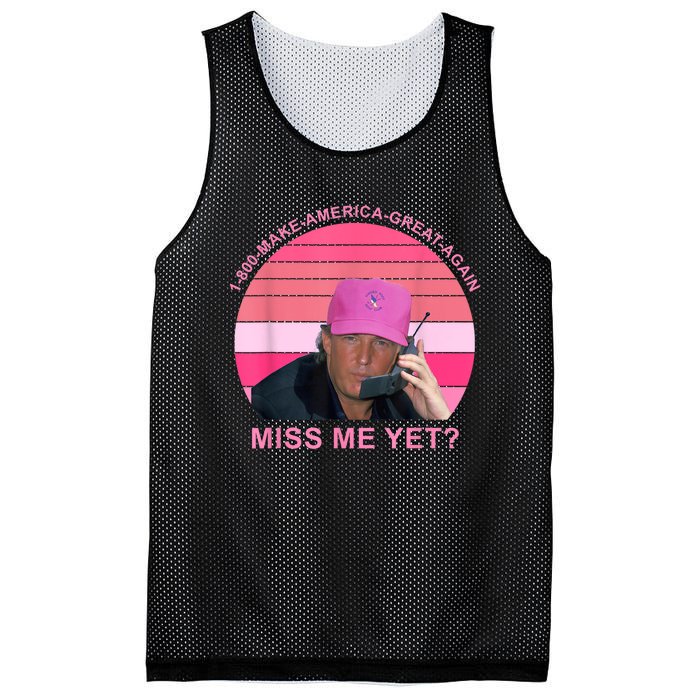 1 800 Make America Great Again Miss Me Yet Trump President 2024 Mesh Reversible Basketball Jersey Tank