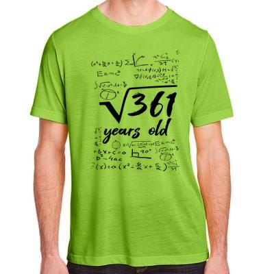 19 Year Old Birthday Math Geek Adult ChromaSoft Performance T-Shirt