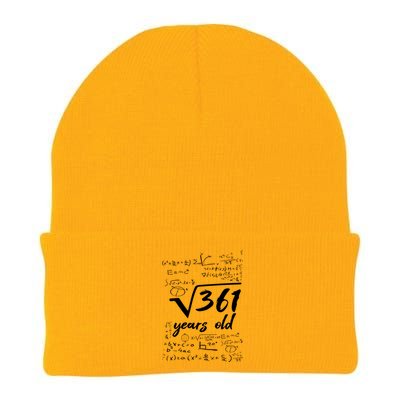 19 Year Old Birthday Math Geek Knit Cap Winter Beanie