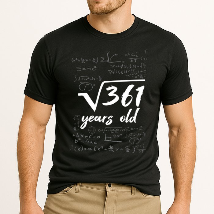 19 Year Old Birthday Math Geek Performance Shirt