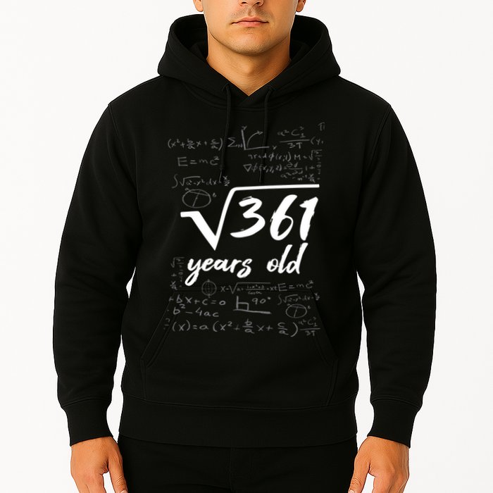 19 Year Old Birthday Math Geek Hoodie