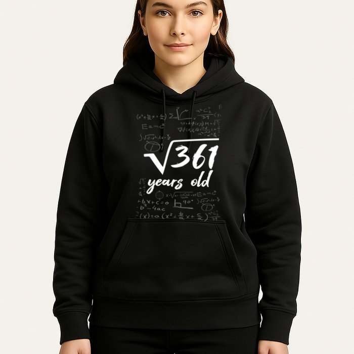 19 Year Old Birthday Math Geek Hoodie