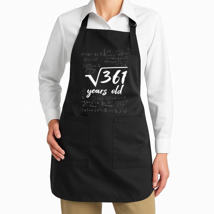19 Year Old Birthday Math Geek Apron
